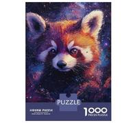 Jigsaw Puzzles 1000 Pieces for Teenagers Red Panda in Space Adult Jigsaw Toy Wall Decor Staycation Kill Time Help The Brain Exercise 52x38cm/1000pcs