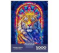 Jigsaw Puzzles 1000 Pieces for Teenagers Regal Tiger Jigsaw for Adults Toy Wall Decor Precision Cutting Stress Reduction Gifts 52x38cm/1000pcs