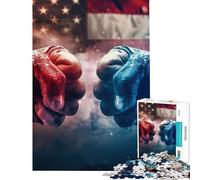 Jigsaw Puzzles 1000 Pieces for Teenagers Republicans Vs Democrats Learning Educational Toys Hands-on Game For Family Fun Gifts Ideas (Size 38x26cm)