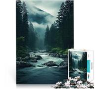 Jigsaw Puzzles 1000 Pieces for teenagers River Landscape Art Staycation Kill time for is ideal as a gift for the whole family 50x70cm