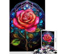 Jigsaw Puzzles 1000 Pieces for Teenagers Rose A Symphony in Color Joyful Shared Home Pastime Fun Thoughtful Selection (38x52cm)