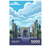 Jigsaw Puzzles 1000 Pieces for Teenagers Samarkand, Uzbekistan Travel Puzzles for Adults Relaxing Games Stress Reliever Help The Brain Exercise 70x50cm/1000pcs