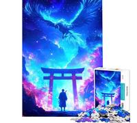 Jigsaw Puzzles 1000 Pieces for Teenagers Samurai And Phoenix Help The Brain Exercise Analysis And Logic Fun Games for And 14 Years And over (38x26cm)