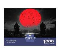 Jigsaw Puzzles 1000 Pieces for Teenagers Samurai Silhouettes Jigsaws for Adults Relax Games Staycation Kill Time Help The Brain Exercise 70x50cm/1000pcs