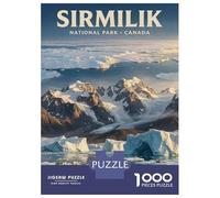 Jigsaw Puzzles 1000 Pieces for Teenagers Sirmilik National Park Canada Adult Jigsaw Hands-on Game Wall Art Deal As Gifts for The Whole Family 38x26cm/1000pcs