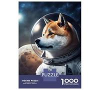 Jigsaw Puzzles 1000 Pieces for Teenagers Space Doge Adult Jigsaw Hands-on Game Presents for Women for Birthday, Chrismas 52x38cm/1000pcs