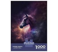 Jigsaw Puzzles 1000 Pieces for Teenagers Space Horse Portrait Puzzles for Adults DIY Toys Precision Cutting Help The Brain Exercise 70x50cm/1000pcs