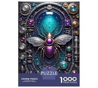 Jigsaw Puzzles 1000 Pieces for Teenagers Steampunk Mechanical Bee Jigsaw for Adults Toy Wall Decor Precision Cutting Stress Reduction Gifts 38x26cm/1000pcs