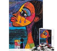 Jigsaw Puzzles 1000 Pieces for Teenagers Tears of Expression Hands-on Game Birthday Present Toy Wall Decor Difficult And Challenge (38x52cm)