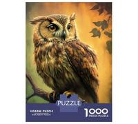 Jigsaw Puzzles 1000 Pieces for Teenagers The Brown Owl Jigsaw for Adults Toy Wall Decor Precision Cutting Stress Reduction Gifts 52x38cm/1000pcs