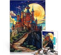 Jigsaw Puzzles 1000 Pieces for teenagers The castle fairy tale Quizspiel mit vollständig ineinander greifenden, zufällig geformten Teilen52x38cm