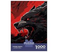 Jigsaw Puzzles 1000 Pieces for Teenagers The Death Wolf Adult Jigsaw Hands-on Game But Fun And Humorous Stress Reduction Gifts 52x38cm/1000pcs