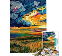 Jigsaw Puzzles 1000 Pieces for Teenagers The Great Plains - Endless Horizon Puzzles for Adults Fun Games Staycation Kill Time Unique Birthday And Gifts (Size 50x75cm)