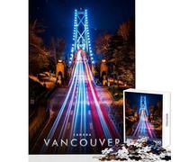 Jigsaw Puzzles 1000 Pieces for Teenagers The Lions Gate Bridge Joyful Shared Home Pastime Fun Thoughtful Selection (38x26cm)