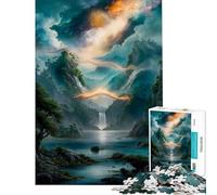 Jigsaw Puzzles 1000 Pieces for Teenagers The Magic Lake Learning Educational Toys Hands-on Game For Family Fun Gifts Ideas (Size 38x52cm)