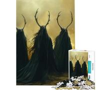 Jigsaw Puzzles 1000 Pieces for Teenagers Three Wandering Druids Learning Educational Toys Educational Games Wall Decoration Birthday Gifts (Size 38x26cm)