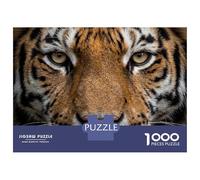Jigsaw Puzzles 1000 Pieces for Teenagers Tiger Face Close-Up Puzzles for Adults DIY Toys Precision Cutting Help The Brain Exercise 52x38cm/1000pcs