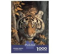Jigsaw Puzzles 1000 Pieces for Teenagers Tiger in The Woods Jigsaw for Adults Toy Wall Decor Precision Cutting Stress Reduction Gifts 70x50cm/1000pcs