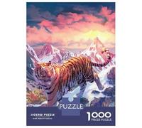 Jigsaw Puzzles 1000 Pieces for Teenagers Tiger Mountain Adult Jigsaw Puzzle Fun Games Improve Memory Help The Brain Exercise 70x50cm/1000pcs