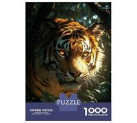 Jigsaw Puzzles 1000 Pieces for Teenagers Tiger Portrait in Jungle Jigsaws for Adults Relax Games Staycation Kill Time Help The Brain Exercise 70x50cm/1000pcs