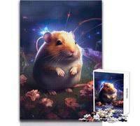 Jigsaw Puzzles 1000 Pieces for Teenagers Tiny Hamster on Mars Toys Educational Games Tough Challenge Gift For Birthdays Size 50x75cm
