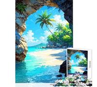 Jigsaw Puzzles 1000 Pieces for Teenagers Tropical Beach Paradise Educational Toy Birthday Gifts Educational Games Help The Brain Exercise size 38x26cm