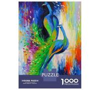 Jigsaw Puzzles 1000 Pieces for Teenagers Two Peacocks Puzzle for Adults Family Games Enhance Memory Deal As Gifts for The Whole Family 38x26cm/1000pcs