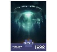 Jigsaw Puzzles 1000 Pieces for Teenagers UFO Abduction Scene-1 Adult Jigsaw Toy Wall Decor Staycation Kill Time Help The Brain Exercise 70x50cm/1000pcs