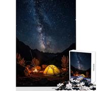 Jigsaw Puzzles 1000 Pieces for Teenagers Under The Stars Joyful Shared Home Pastime Fun Thoughtful Selection (38x26cm)