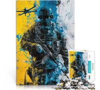 Jigsaw Puzzles 1000 Pieces for teenagers Urban Combat Zone Herausfordernd Schwierig Wunschliste mit dem Weihnachtsmann52x38cm