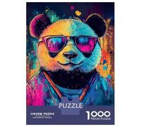 Jigsaw Puzzles 1000 Pieces for Teenagers Vibrant Panda Art -3 Jigsaws for Adults Fun Games Perfect Decoration Unique Birthday And Gifts 70x50cm/1000pcs