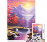 Jigsaw Puzzles 1000 Pieces for Teenagers Vintage Japan Landscapes Joyful Shared Home Pastime Fun Thoughtful Selection (38x52cm)