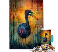 Jigsaw Puzzles 1000 Pieces for Teenagers Whimsical Dodo Jigsaw Puzzle Brain Teaser Game Precision Cutting for Birthday, Chrismas (Size 38x26cm)