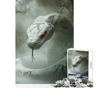 Jigsaw Puzzles 1000 Pieces for Teenagers White Cobra Monster Anti-Stress Toys Gifts Ideas Practical Game Artists Collection, Fine Art Size 50x75cm