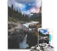 Jigsaw Puzzles 1000 Pieces for Teenagers Yoho National Park Canada Learning Educational Birthday Gifts for And 14 Years And over (size 38x52cm)