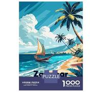 Jigsaw Puzzles 1000 Pieces for Teenagers Zanzibar, Tanzania Tropical Beach Scene Jigsaw Puzzle Fun Games For Family Fun Deal As Gifts for The Whole Family 70x50cm/1000pcs