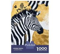 Jigsaw Puzzles 1000 Pieces for Teenagers Zebra Abstract Art Adult Jigsaw Hands-on Game Presents for Women for Birthday, Chrismas 52x38cm/1000pcs