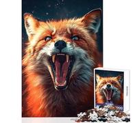 Jigsaw Puzzles 1000 Pieces Fox Shows What He Can Do Toy Wall Decor Great Gifts And Toys Brain Teaser Game Suitable for Desktop Decoration Size 38x52cm