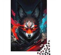Jigsaw Puzzles 1000 Pieces Fox Spirit Art Jigsaw 52x38cm/1000pcs Gift For Kids Challenging Creative Educational Games DIY Cardboard