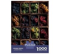 Jigsaw Puzzles 1000 Pieces Fresh Wine Grape Selection Puzzles for Adults Relaxing Games Difficult Challenge Fun at Home Activities, 38x26cm/1000pcs