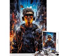 Jigsaw Puzzles 1000 Pieces Future Beats Educational Game Difficult Hard Toy Wall Decor Improving Love between Couples (38x26cm)