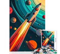 Jigsaw Puzzles 1000 Pieces Galactic Odyssey Hands-on Game Difficult Challenge Home Decoration Toys Challenging To Complete (75X50CM)