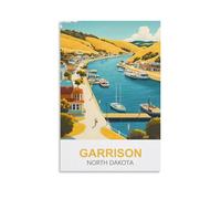Jigsaw Puzzles 1000 Pieces,Garrison North Dakota,Puzzle 1000 Pieces, Relaxing and Challenging Gift for Adults, Teens, Seniors 70x50cm
