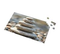 Jigsaw Puzzles 1000 Pieces God'S Message On Stones: Overcoming Adversity Picture Puzzle Activity Books For Kids Ages 6-8 Toddler Toys(1000PCS)