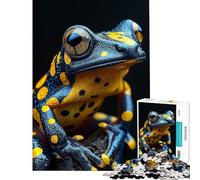 Jigsaw Puzzles 1000 Pieces Golden Poison Dart Frog Difficult And Challenge For Family Fun Toy Wall Decor for And from 14 Years And over (50X75CM)