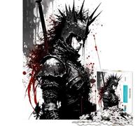 Jigsaw Puzzles 1000 Pieces Gothic Medieval Knight Difficult And Challenge For Family Fun Toy Wall Decor for And from 14 Years And over (38X52CM)