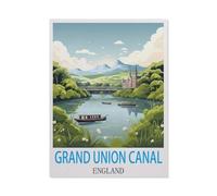Jigsaw Puzzles 1000 Pieces，Grand Union Canal England，Paper Children Games Educational Toys（50x70cm）-HC82
