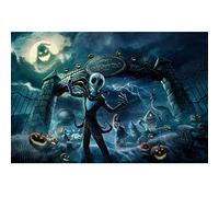 Jigsaw Puzzles 1000 Pieces - Halloween - Wooden - Large Artwork for Adults & Family, Unique Gift (29.5x19.7 Inches)