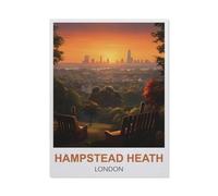 Jigsaw Puzzles 1000 Pieces，Hampstead Heath London，Jigsaw Toy Family Game Wall Decor for Adults Teens（75x50cm）-R48