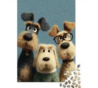 Jigsaw Puzzles 1000 Pieces Handmade Furry Dog Toys Adult Jigsaw Puzzle Brain Teaser Game Analysis And Logic Christmas Birthday Gifts 38x26cm/1000pcs